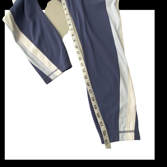 Athleta Womens Leggings Salutation Colorblock Asymmetrical Gray Ivory Size XL - Picture 7 of 14